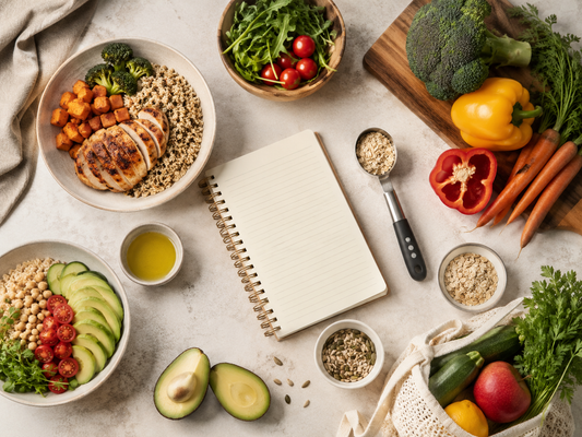 Personalized nutrition planning with healthy meals and fresh ingredients