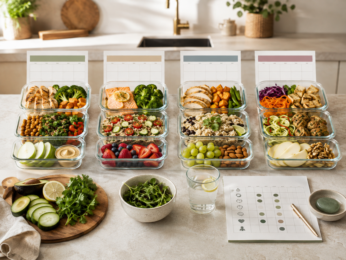 Four-week nutrition reset and healthy meal preparation programme